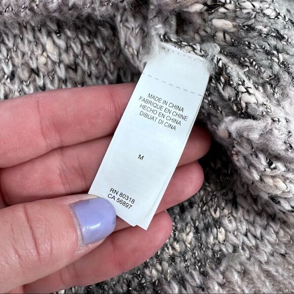 Lucky Brand Cowl Neck Sweater medium oversized chunky layering - Picture 7 of 8